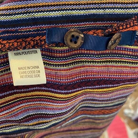 NWOT The Territory Ahead Orange Striped Button Down Shirt - Picture 8 of 13